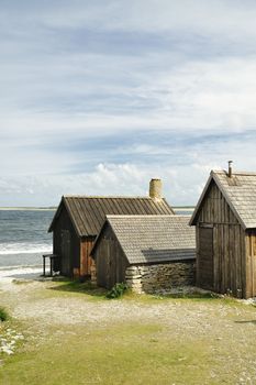 Fishing village in Fårö, Gotland, Sweden.