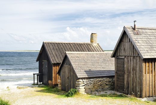 Fishing village in Fårö, Gotland, Sweden.