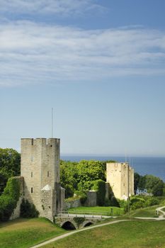 The medieval citywall in Visby Sweden