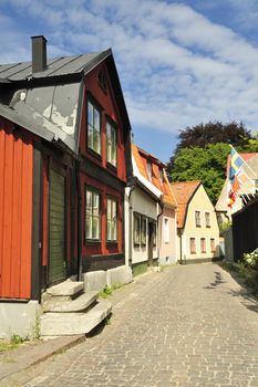 Swedish housing, Visby in Gotland.