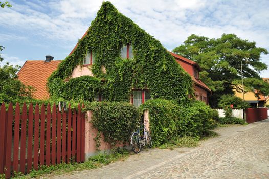 Swedish housing, Visby in Gotland.