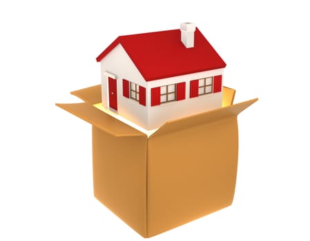 House comes out of box