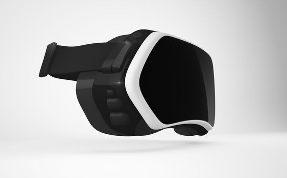 Virtual reality head-mounted display (HMD).