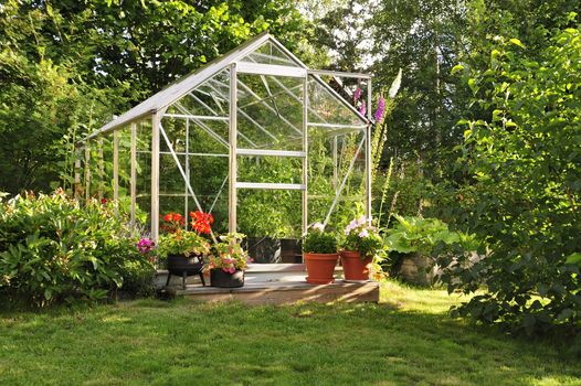 Small vintage greenhouse