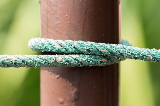 Green Rope on the pole