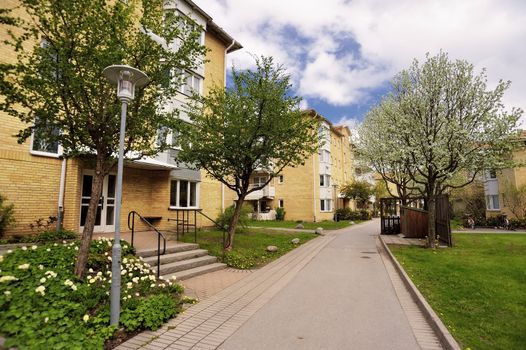 Multi-apartments building in Stockholm.