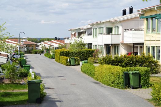 Houses in a row, Ekerö - Sweden