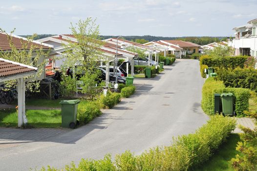 Houses in a row, Ekerö - Sweden