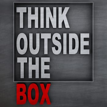 Concept of "think outside the box"
