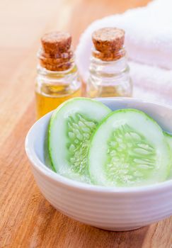 Natural Spa Ingredients . - Cucumber homemade natural facial toner.