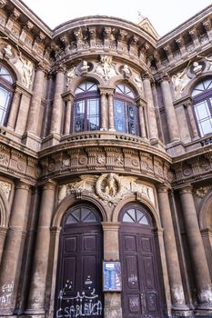 Side view of Teatro Massimo Bellini, Catania, Sicily, Italy