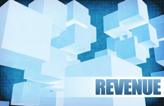 Revenue on Futuristic Abstract for Presentation Slide