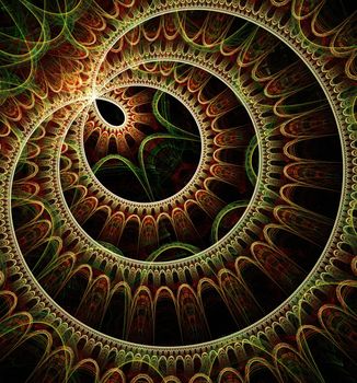 Computer generated fractal artwork for design, art and entertainment