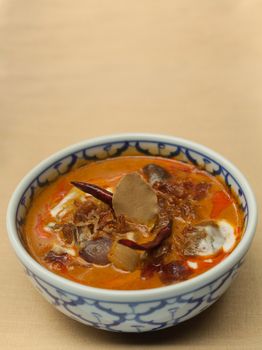 Dried Beef with coconut milk curry. ( Authentic thai food )