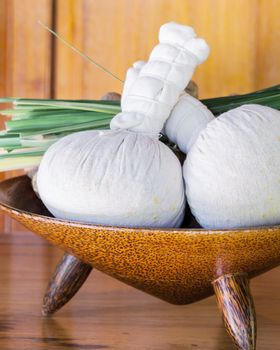 Authentic thai spa therapy ingredients.