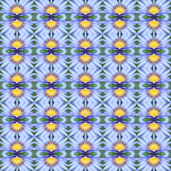 Blue Lotus in full bloom seamless use as pattern and wallpaper.