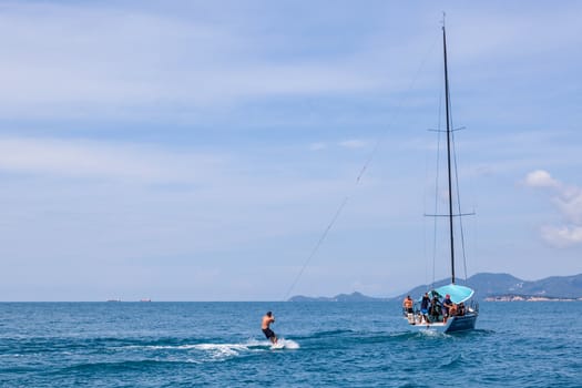 SAMUI REGATTA 2015, THAILAND - MAY 30 : Event at Chaweng beach ,Koh Samui island ,Thailand May 30, 2015