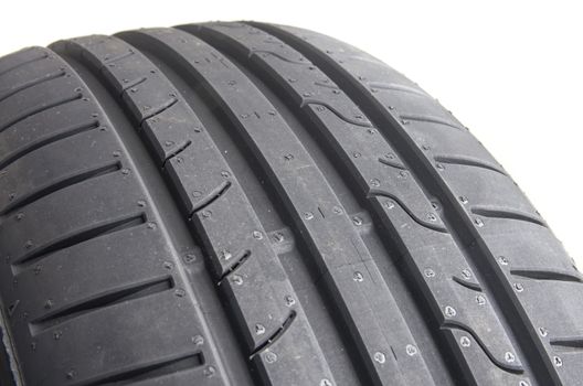 Sport summer tire, over white