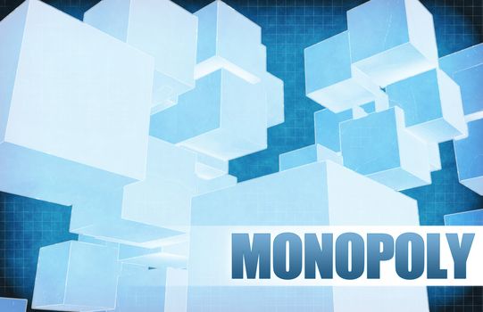 Monopoly on Futuristic Abstract for Presentation Slide