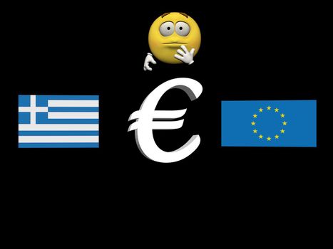 greece referendum and emoticone in questioning