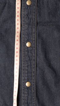 measuring tape and jean texture