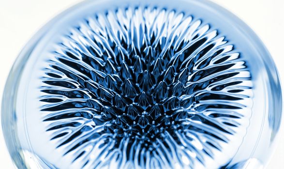 Photo of an interesting, colorful chemical ferrofluid