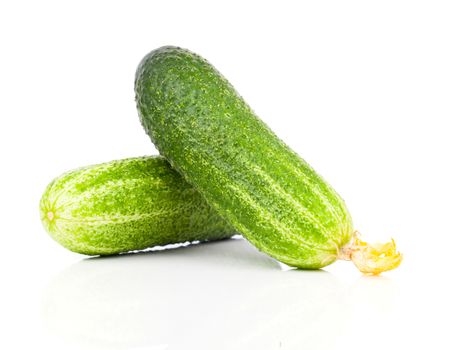 Cucumber isolated on white background