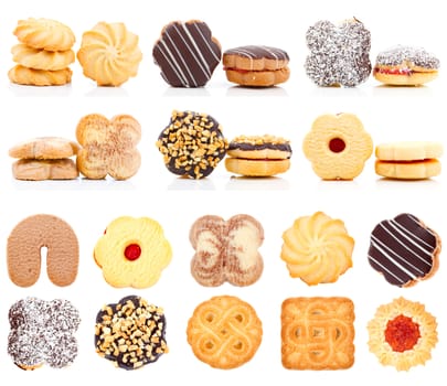 cookies Collection Set, isolated on white background