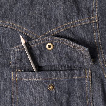 pencil in jean pocket