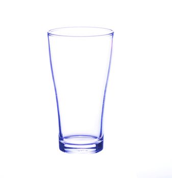 Empty beer glass isolated 