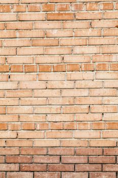 The old grunge red brick wall background