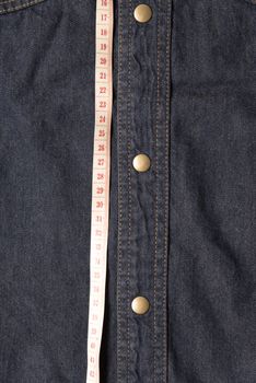 measuring tape and jean texture