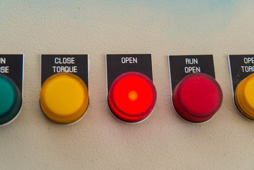Control panel in the factory, Electrical control circuit