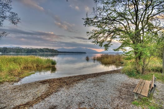 Bench at the lake