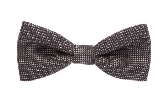 elegant classic plaid bow tie isolated on white background