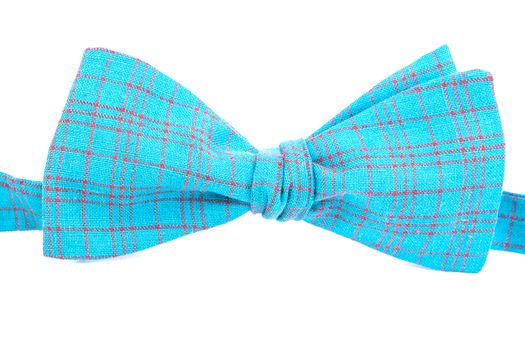 checkered bow tie isolated on white background