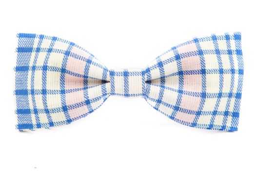 checkered bow tie isolated on white background