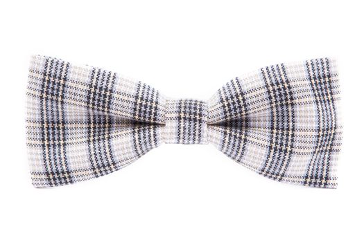 checkered bow tie isolated on white background