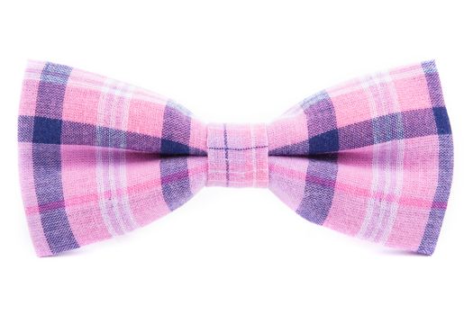 checkered bow tie isolated on white background