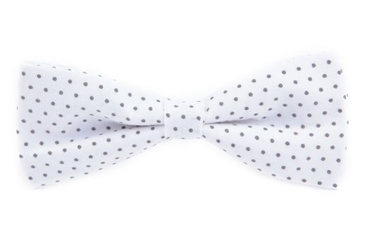 bow tie with polka dots isolated on white background