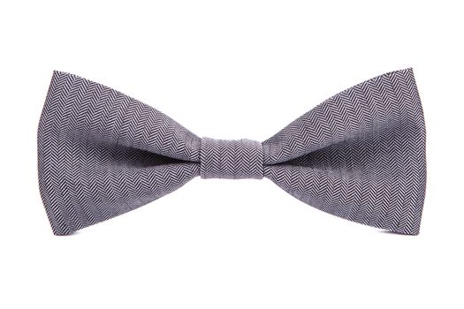 checkered bow tie isolated on white background