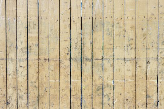 Vintage Yellow Weathered Wooden Plank Door Texture