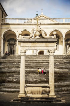 CASSINO - MAY 5: inside the historical abbey on the mount of Montecassino on May 5, 2015 in Cassino, Italy 