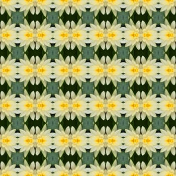 Yellow lotus flower in full bloom seamless use as pattern and wallpaper.