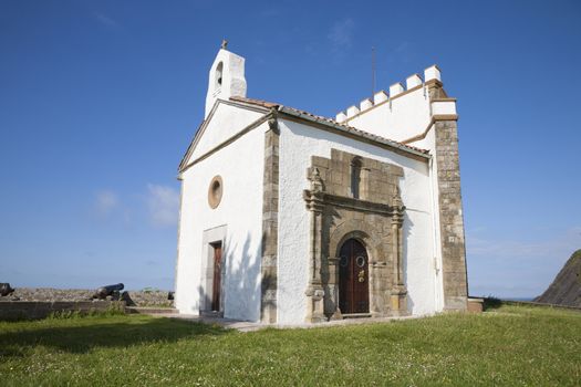 public hermitage Guia Virgin in Ribadesella town Asturias Spain Europe