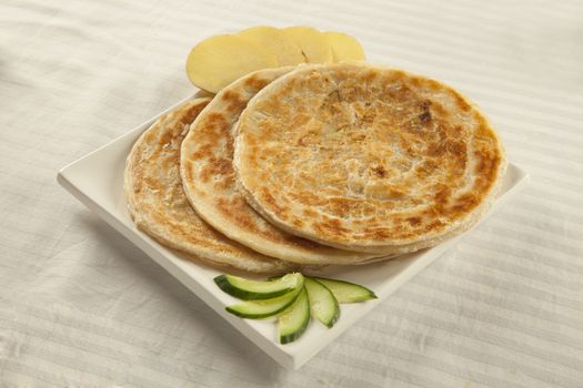 Potato puri paratha