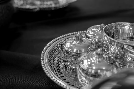 silverware black and white