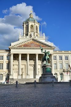 Church of Saint Jacques-sur-Coudenberg in Royal Square (Place Royale or Koningsplein), Brussels, Belgium