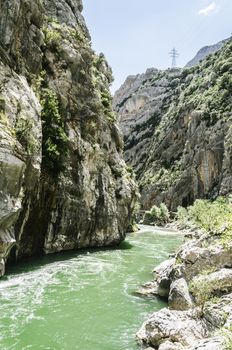 Amazing natural view at the Pyrenees mountains in Spain