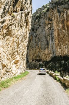 Amazing natural view at the Pyrenees mountains in Spain